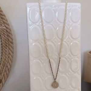 J. Crew pearl necklace with pendant